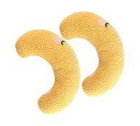 Balacoo Washable U-Shaped Neck Support Pillows 2Pcs with Flannelette and Pearl Cotton, Animal Style Cushions for Indoor Pets and Dogs
