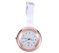 Balacoo Watch Snap Lapel Watch Hanging Fob Stainless Steel Pocket for Nurses Doctors （ Rose Gold ）