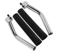 Balacoo Wheelchair Handle Extender Push Handle Replacement, Steel Silver Arm Rest Accessory for Wheelchair and Walker, Universal Compatibility for Daily Use and Outdoor Settings