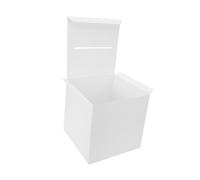 Balacoo White Wedding Money Box with Cards Decorative Paper Card Collecting Box for Reception Gift Envelope Holder for Weddings Anniversaries Birthdays Showers and Special Events