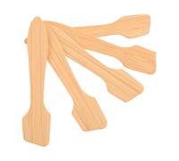 Balacoo Wooden Bamboo Makeup Spatula 5Pcs Mini Cosmetic Spoon for Face Mask Application Skin Care Routine and Travel
