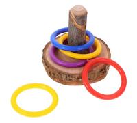 Balacoo Wooden Bird Training for Pet Birds and Parrots, Promotes Physical and Emotional Health with Daily Play Training, for Playground Adventures and Interactive Parrot Play Random Color