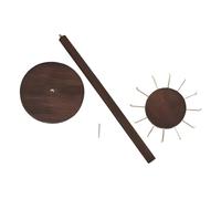 Balacoo Wooden Necklace Jewelry Holder with Hooks Vintage Style Large Capacity Pendant Hanging Rack for Earrings and Necklaces Organizer Jewelry Display Stand Coffee Color