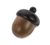 Balacoo Wooden Nut Pendant Storage Container with Diffuser Function, Unique Nut-shaped Crafts Pendant for DIY Jewellery Making and Ornament Supply Random Color