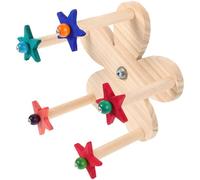 Balacoo Wooden Rotating Bird Perch for Parrots and Birds Climbing and Standing Ferris Wheel Design Suitable for Cage Accessories