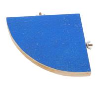 Balacoo Wooden Springboard Small Pet Platform for Hamsters Mice Parrots Bird Cage Perch with Frosted Surface Durable Entertainment Stand 7X7 Inch