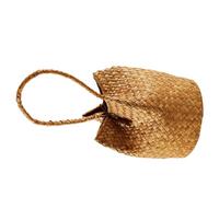 Balacoo Woven Seagrass Handbag Practical and Versatile Summer Beach Bag Pouch with Unique Eye-catching Design Suitable for Hiking and Beach Use Brown Colour