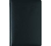 Balacron Practice Timer Black 2024 - Service Timer 21.7 x 30.3 cm - 1 Day 1 Page - 400 Pages - Balacron Cover - Daily Calendar Yearly Planner - Alpha Edition