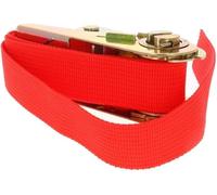 BALAFO Cargo Straps,Tie Down Strap,Ratchet Straps,1M x 25mm Ratchet Tie Down Strap Cargo Lashing Straps Up to 150Kg, Red 2PCS (Color : Red)