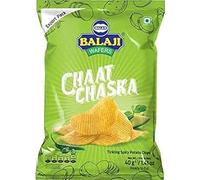 Balaji Chaat Chaska Chips 135gm (Pack of 6) | Crispy Potato Chips with Bold Indian Flavor | Tangy, Spicy Flavors of Indian Chaat | Versatile Snacking Option | A Thoughtful Gift for Snack Lovers