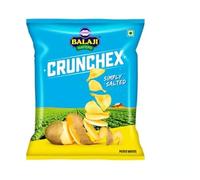 Balaji Crunchex Simply Salted Potato Wafers | Classic Lightly Salted Potato Chips | perfectly thin, crisp, and lightly salted 150g (Pack of 6)