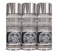 Balaju Height 3X BH Auto Extreme Professional Chrome Effect Spray Paint, Flexible Non-Crack Formula, Petrol Resistant, 400ML, Pack of 3