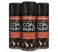 Balaju Height 3X BH Hi-Temperature Coal Paint Spray 600°C Heat Resistant Aerosol for Ceramic Coals, Fireplace & Stove Coal Effect Restoration, Fast Drying Black Finish, Pack of 3 x 400ml