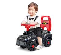 Balakaka 2025 Upgrade Kids Ride On Car with Steering Wheel 21.5×50×33 cm, Foot to Floor Slider Toddler Car with Working Horn, Ride on Toys for 1-3 Year Old Boys Girls.Black