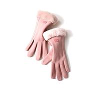Balakaka 2026 New Women Winter Gloves, Thick Warm Windproof Plush Cuffs Touchscreen Gloves Thickened Lining, Comfortable Driving Glove for Girls Women for Running Cycling Outdoor, Pink