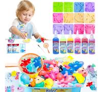 Balakaka Aqua Fairy DIY Kit 3D DIY with 6 Colored Gel, Aqua Gelz Water Animal Beads Handmade Colorful Sea Creature Toys, Magic Water ELF Set Creative Sensory Educational Toys for Kids 3+
