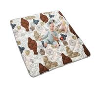 Balakaka Baby Play Mat for Floor 180x150cm, Soft Non Slip Thickened Bohemian Foldable Kids Playmat, Portable Large Baby Crawling Mats for Toddlers 1 2 3 Years, Machine Washable