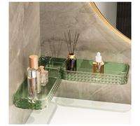 Balakaka Bathroom Storage 63×10.9cm, PET Thickened Shower Shelf No Drilling, Drainage Design Bathroom Accessories Shower Caddy Organiser, Green