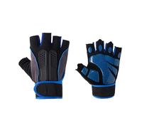 Balakaka Cycling Gloves Half Finger, Gel Padded Protection Breathable Anti-Slip Shock Absorption, Biking Gloves for Mountain Bike Road Bicycle Mountaineering Camping, Blue