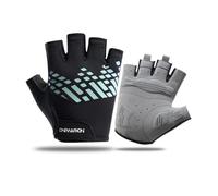 Balakaka Half Finger Cycling Gloves for Mens Women, Anti-Slip Shock-absorbing Fingerless Cycling Glove with Ventilation Holes/Portable Velcro, Bike Gloves for Gym Outdoor