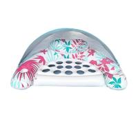 Balakaka Inflatable Pool Floats Adult 120 * 95cm, Pool Chairs with Canopy Raft Comfortable Back Support & Anti-Leak Design, Floating Chair for Party Summer Water Beach Lake Fun