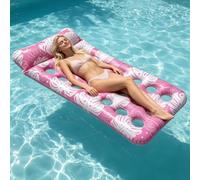 Balakaka Inflatable Pool Floats Lounger 165 * 85CM, Pool Inflatables Keep Cool Sun Tanning Bed Thickened PVC for Adults, Floating Mat Raft Floaty Lounge Above Water for Pool, Beach, Lake