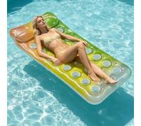 Balakaka Inflatable Pool Floats Lounger, Pool Inflatables Keep Cool Sun Tanning Bed Thickened PVC for Adults, Floating Mat Raft Floaty Lounge Above Water for Pool, Beach, Lake