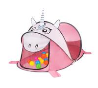 Balakaka Kids Pop Up Tent with Carry Bag 182 x 96 x 76 cm, Cute Unicorn Pink Portable Pop Up Tents for Kids Birthday Gifts, Foldable Play Tent Playhouse for Indoor Outdoor Fun