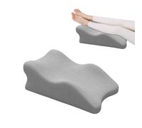 Balakaka Leg Elevating Pillow 60x36x24 cm, Orthopaedic Leg Pillow for Back Pain & Swelling Relief, Improves Blood Circulation for Sleeping, Removable Washable Cover, lead gray