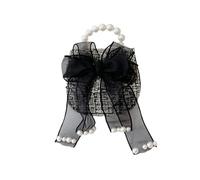 Balakaka Little Girls Bowknot Purse, Cute Sequins Princess Handbags with Pearl Chain, Mini Portable Purse Messenger Bag Birthday Gift for Girls Age 2-7