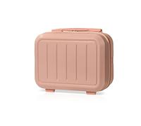 Balakaka Makeup Case for Women 30 * 17 * 23cm, Hard Shell Cosmetic Organizer Bag with Elastic Band and Soft Handle, Vanity Case for Toiletry Mini ABS Carrying Suitcase, Pink