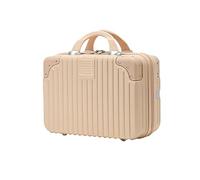 Balakaka Makeup Case Hard Shell ABS Waterproof Travel Cosmetic Suitcase, 11L Portable Vanity Organizer with Elastic Bands & Zipper, Small Lightweight Makeup Box for Women Girls, Pink