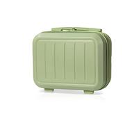 Balakaka Makeup Case with Zipper, 30x17x23cm Water-Resistant Hard Cosmetic Bag Organizer with Elastic Straps, Mini Carry On Suitcase for Women Toiletries, Avocado Green