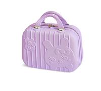 Balakaka Makeup Travel Case Lightweight Waterproof, Hard Shell Cosmetic Organizer Bag with Soft Handle,Beauty Case Box for Skin Care, Handbag Vanity Cosmetic Case Portable Carrying Suitcase
