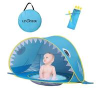 Balakaka Pop Up Baby Beach Tent 115 * 65 * 70cm, UPF 50+ UV Protection Sun Shelter with Pool/ 4 Ground Spikes, Lightweight for Park Outdoor, Blue