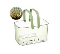 Balakaka Shower Caddy Basket 5.8L, Portable Shower Caddy Bins with Drain Hole for Storage Cosmetics, Bath Basket Shower Organizer with Handle for Bathroom, Grass green