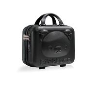 Balakaka Vanity Case 10 L with Combination Lock, Portable Water Proof Hand Luggage Cosmetic Travel Case with Handles, Hard Shell Vanity Cases with Zipper for Women Girl, Black