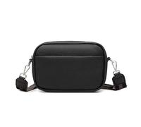 Balakaka Women's Crossbody Bag, Multiple Pockets Handbag with Wide Adjustable and Removable Strap, Leather Shoulder Bag for Women with Zipper Black