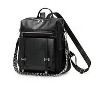 Balakaka Women's Fashion Backpack PU with Detachable Wide Shoulder Strap & Multiple Pockets, Anti Theft Backpack for Women- Fits Tablet, Makeup, Keys, Travel Purse Backpack for Work,Black