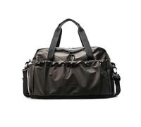 Balakaka Womens Mens Sports Gym Bag with Handle 28L, Weekend Travel Bag with Shoes Compartment Wet Pocket, Multi-Function Duffle Bag for Travel Overnight, Gray