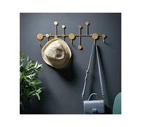 Balama Gold Metal Hook Rack with 6 Hooks, 59.5 x 3 x 23.5 cm, Coat Rack, Wall Coat Rack, Towel Hook, Multi-Purpose