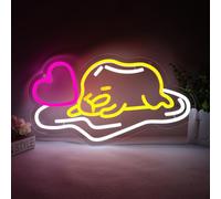 Balanar Lazy Egg Neon Sign,Japanese Lazy Egg Neon Sign,Gudetama Lazy Egg LED Light Sign for Wall Decor for Bedroom And Game Room Decoration,SquishMe Yolk Anime Light,Kids Teens Birthday Gifts