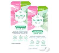 Balance Activ Dual Action BV & Thrush Pessaries, 10 Pessaries, 2 Pack | Dual-action pessaries with aloe vera & sage; Helps relieve BV & thrush symptoms; 20 single-use pessaries