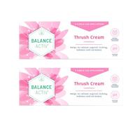 Balance Activ Thrush Cream, Internal & External Use, 5 Applicators, 2 Pack | Works naturally to relieve symptoms & prevent recurrence; 5 single-use applicators; Fragrance & paraben free; 30ml, pack of 2