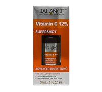 Balance Active Formula 12% Vitamin C Advanced Brightening Supershot Serum (30ml) - Reduces Dark Spots & Improves Uneven Skin Tone.