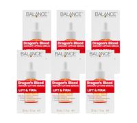 Balance Active Formula 6 x 30ml Multipack of Dragon's Blood Instant Lifting Serum, For Firmer Looking Skin and Reducing The Appearance Of Wrinkles, Dermatologically Tested, Vegan & Cruelty Free