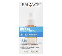 Balance Active Formula BioTox Face Lift Serum 30ml - 3% Red Algae & Dragon’s Blood, Instantly Lifts, Tightens & Smooths Skin, Fast Absorbing, Non-Sticky, Dermatologically Tested