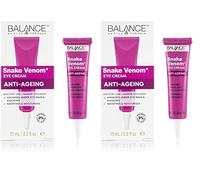 Balance Active Formula Snake Venom Eye Cream (15ml) - With Active Peptides & Marine Collagen. Minimises Under Eye Bags & Shadows. Smoothes & Moisturises. (Pack of 2)