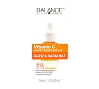 Balance Active Formula Vitamin C Brightening Serum - 5% Vitamin C for Radiant Skin, Dark Spot Corrector, Lightweight & Non-Sticky, Smooths and Revitalises - 30ml