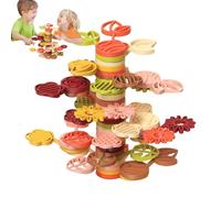 Balance and Building Blocks Game, Educational Interactive Toy - Colorful Tree Shaped Stacking Blocks for | 3+ Years, Family, Playroom, Party and Classroom